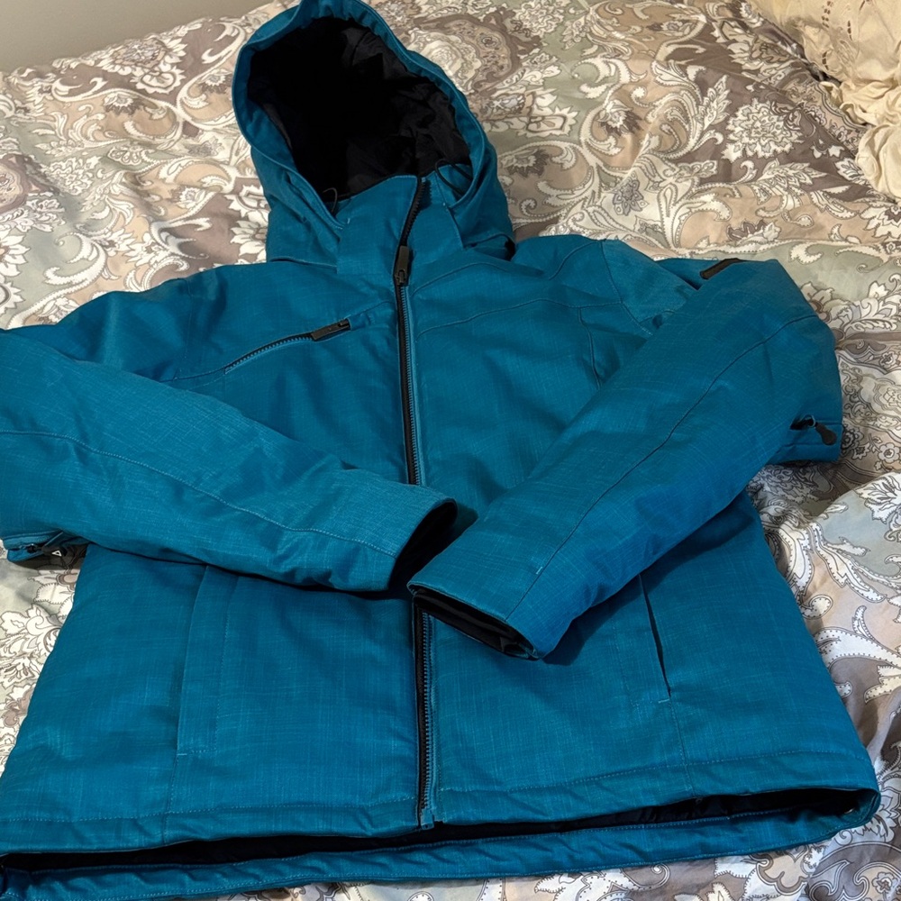 Avalanche Women’s Teal Hooded Ski Jacket